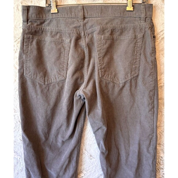 J Crew Pants Men's Corduroy 34 x 34 The Sutton Straight Fit Stretch‎ Gray Cotton - Picture 4 of 10